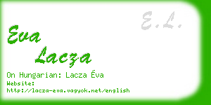 eva lacza business card